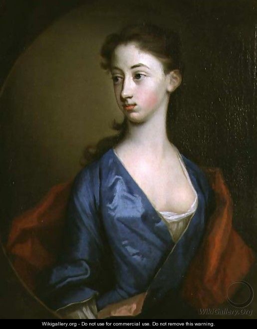 Portrait of Miss Reynolds Sister of Richard Reynolds 1674-1743 Bishop of Lincoln - Hans Hysing