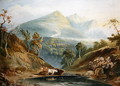 Extensive Landscape with Cattle Watering - Samuel Jackson