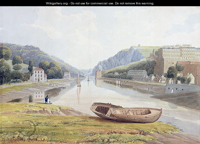 View down the Avon with Hotwells and Clifton - Samuel Jackson
