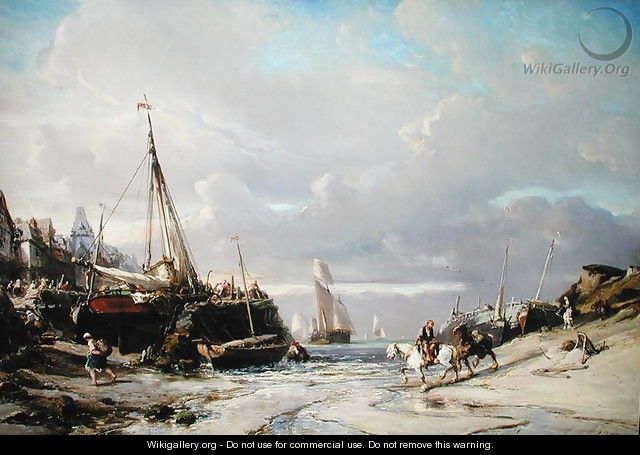 Port en Bretagne - Eugène Isabey