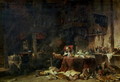 Interior of an Alchemists Study - Eugène Isabey
