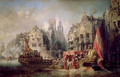 The Arrival of Fernando Alvarez de Toledo Duke of Alba 1508-82 at Rotterdam in 1567 - Eugène Isabey