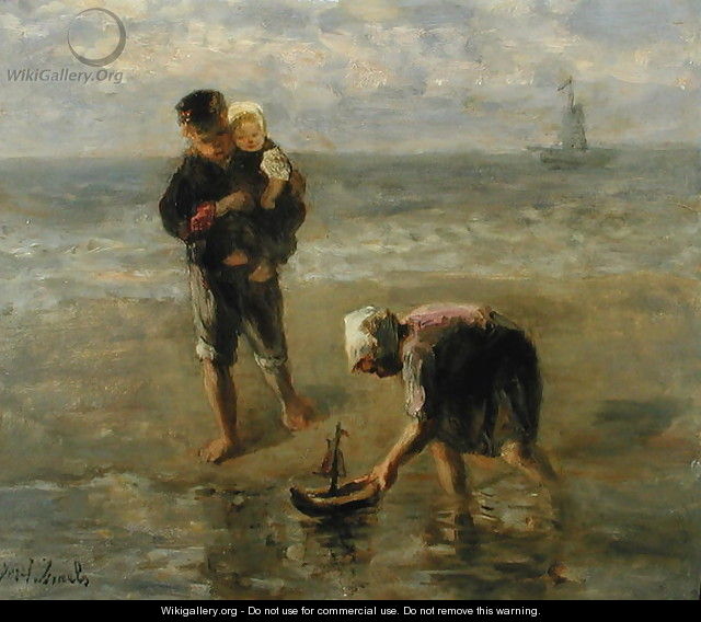 Launching the Boat - Jozef Israels
