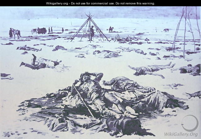 The Indian dead after The Wounded Knee Massacre - Mary Irvin