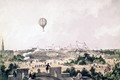 A hot air balloon over Fancy Fair Princess Park Liverpool - John R. Isaac