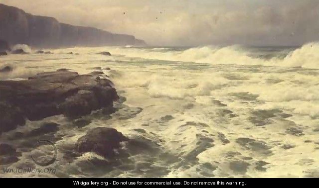 Waves Breaking on a Rocky Shoreline - David James