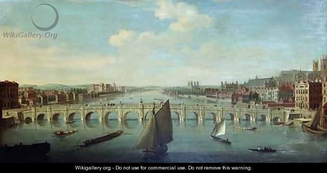 The Thames at Westminster - William James