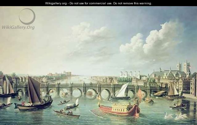 The Thames below Westminster Bridge - William James