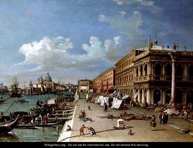 The Molo Looking Towards the Entrance of the Grand Canal - William James