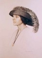 Young Woman Wearing a Feathered Hat - Cecil Stuart Jameson