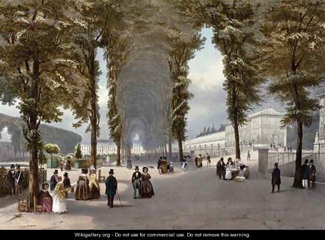 View of Paris le Jardin des Plantes - Julien & Bayot, Adolphe Jacottet