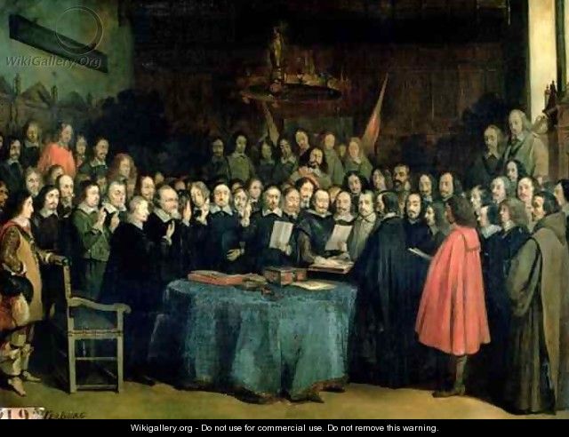 The Swearing of the Oath of Ratification of the Treaty of Munster - Claude Jacquand