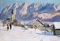 Mitterndorf in Austria after an original watercolour - (after) Jahn, Gustave