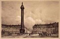 View of the replica of Trajans column in the Place Vendome - (after) Jacottet, Jean