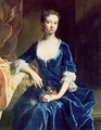 Portrait of a Lady in a Blue Velvet Dress - (attr. to) Jervas, Charles