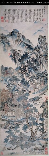 Reading in the Autumn Woods - or Chiao Ping-Chen Jiao Bing Zhen