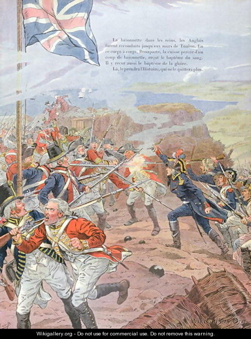 Napoleon 1769-1821 at the Siege of Toulon - Jacques Onfray de Breville