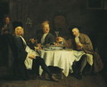 The Poet Alexis Piron 1689-1773 at the Table with his Friends Jean Joseph Vade 1720-57 and Charles Colle 1709-83 - Etienne Jeaurat