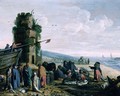 Fisherfolk on the Beach with their Catch - Govaert (Mynheer) Jansz