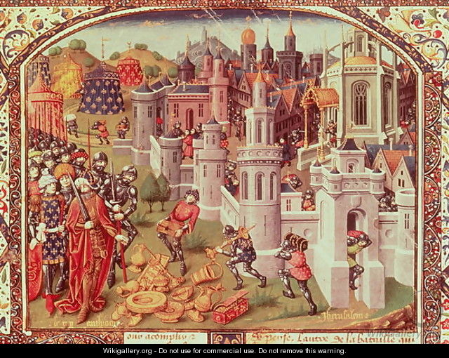 The Looting of Jerusalem after the Capture by the Christians in 1099 - Courcy Jean de