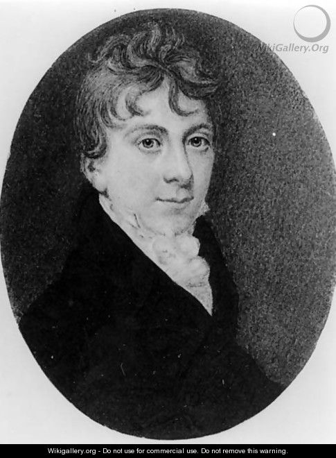 Portrait miniature of Thomas Love Peacock 1785-1866 - Roger Jean