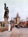 Statue of St Lutgardis on the Charles Bridge Prague - Vaclav Jansa