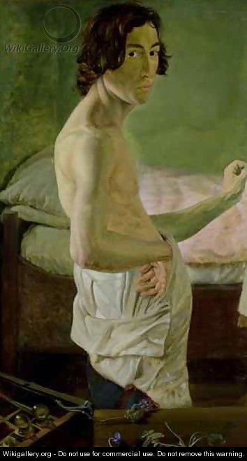 Self Portrait in front of the Easel - Victor Emil Janssen