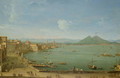 View of Naples from the Bay with Mt Vesuvius - Antonio Joli