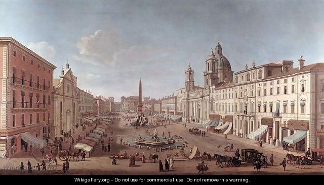 Piazza Navona Roma - Antonio Joli