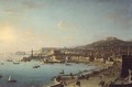 View of Naples with the Castel Nuovo - Antonio Joli