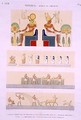 Illustrations of painted boards and murals from the Harps from the 5th Tomb of the Kings of the East - (after) Jollois and Devilliers