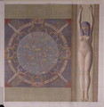 Zodiac ceiling from the Grand Temple at Denderah - (after) Jollois and Devilliers