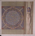 Zodiac ceiling from the Grand Temple at Denderah - (after) Jollois and Devilliers