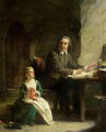 In Bedford Jail John Bunyan 1628-88 and his Blind Daughter - Alexander Johnston