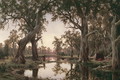 Evening Shadows Backwater of the Murray South Australia - Henry James Johnstone