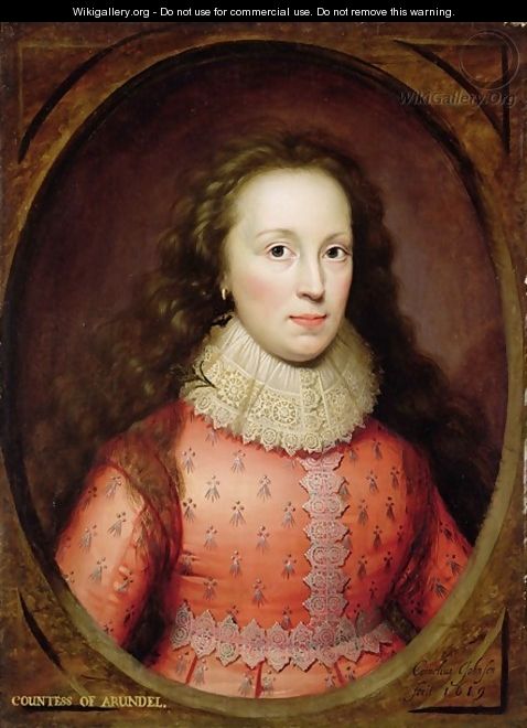 Portrait of a Woman traditionally identified as the Countess of Arundel - Cornelis I Johnson