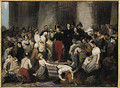 The Duke of Orleans Visiting the Sick at lHotel Dieu During the Cholera Epidemic in 1832 - Alfred Johannot