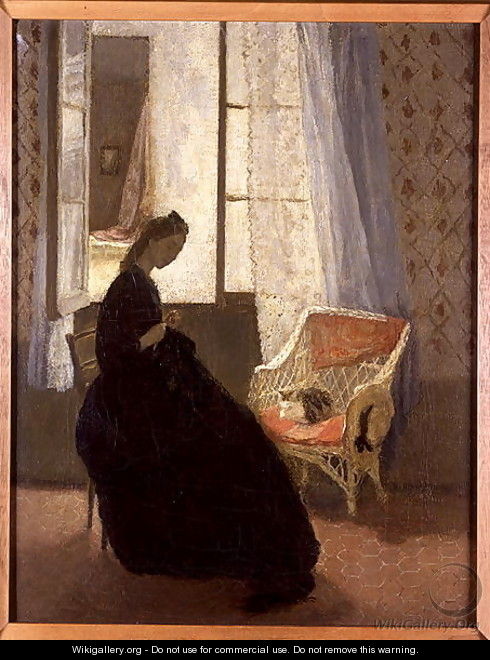Woman Sewing at a Window - Gwen John