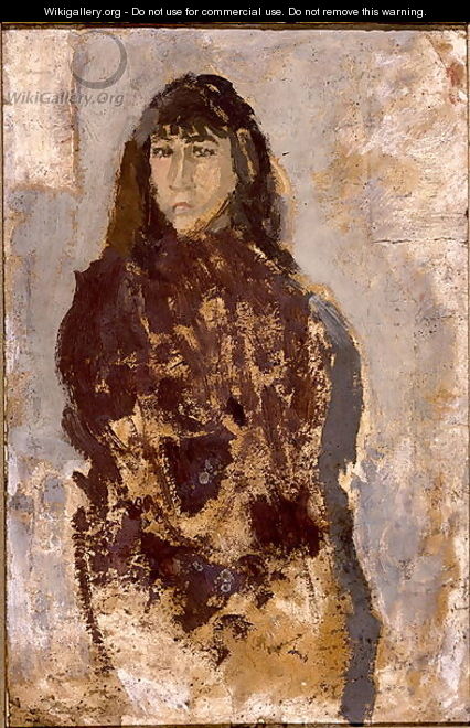 Study of a Young Woman in a Mulberry Dress - Gwen John