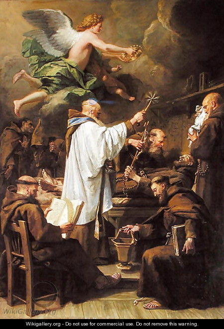 The Death of St Francis - Jean-baptiste Jouvenet