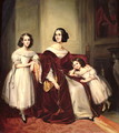 Madame de Nonjon and her Two Daughters - Joseph Nicolas Jouy