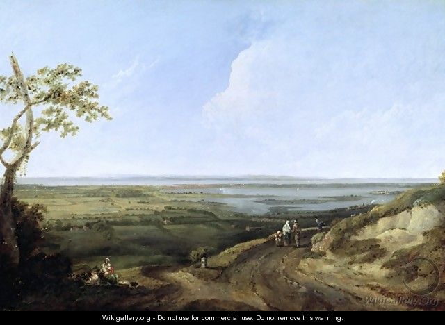 View of Portsmouth from Portsdown Hill - Thomas Jones