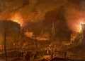 Louis Napoleon at the burning of Leiden - Jan Baptiste de Jonghe