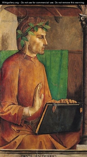 Portrait of Dante Alighieri 1265-1321 - van Gent (Joos van Wassenhove) Joos