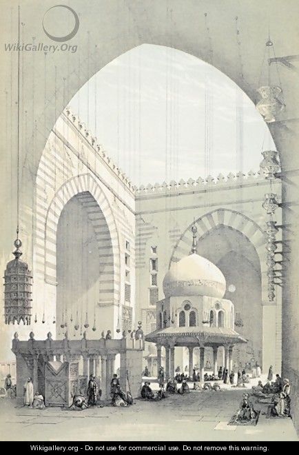 Interior of the Mosque of Sultan Hasan in Cairo - Owen Jones