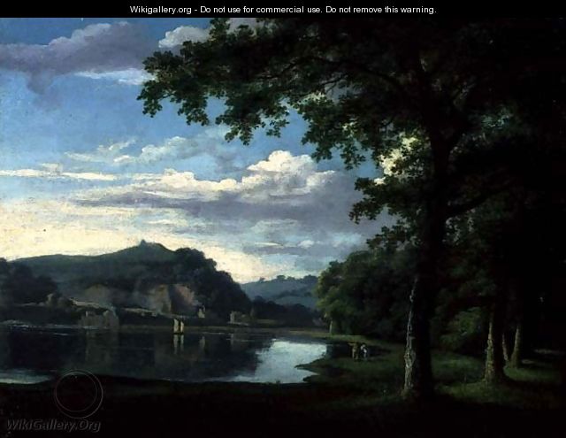 Landscape with View on the River Wye - Thomas Jones