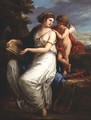 Erato the Muse of Lyric Poetry with a putto - Angelica Kauffmann