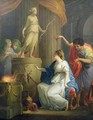 Accontius and Cydippe before the altar of Diana - Angelica Kauffmann