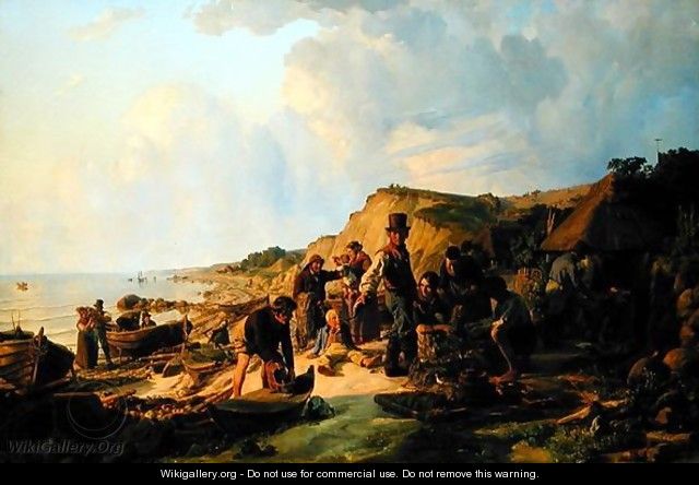 The Homecoming of the Fisherman at Probsteier - Hermann Kauffmann