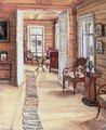 Interior of L Panteleevs house in Murmanov - Anna Nikolaeva Karinskaya